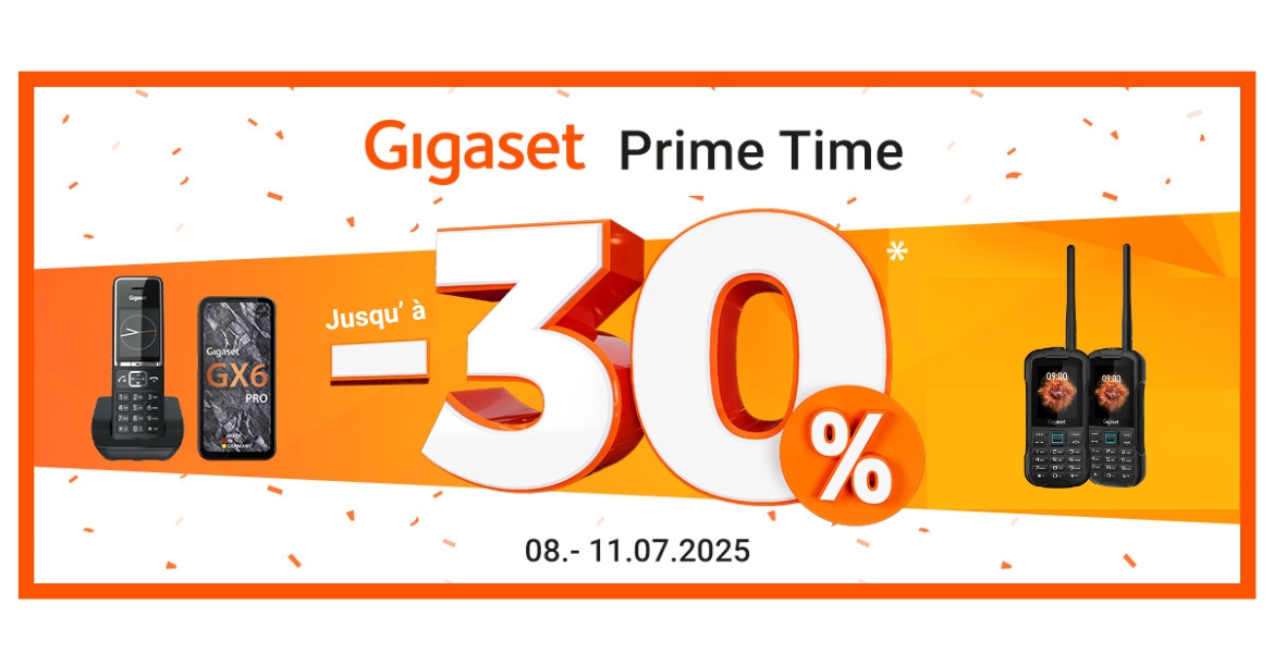 Gigaset Prime Time - économisez jusqu'à 30 %