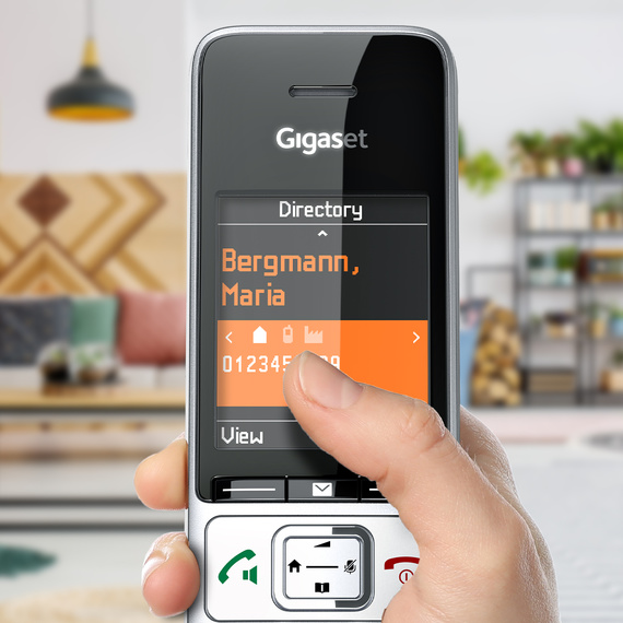 COMFORT 500HX Słuchawka z kolorowym wyświetlaczem i książką telefoniczną