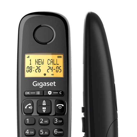 Aydınlatmalı ekranı ve net görüntüsüyle Gigaset BASIC 100 ahize