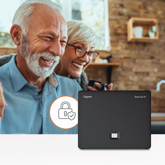 BasicLine IP base station with security icon