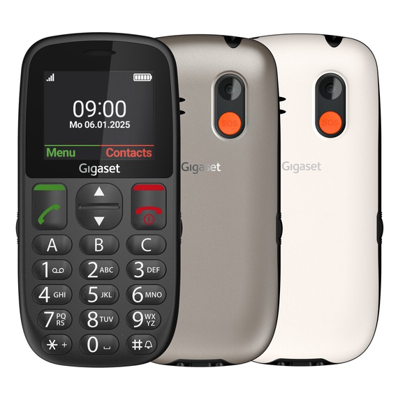 Gigaset GL395: Büyük tuşlu ve kolay kullanımlı cep telefonu, yaşlılar ve engelli bireyler için idealdir.