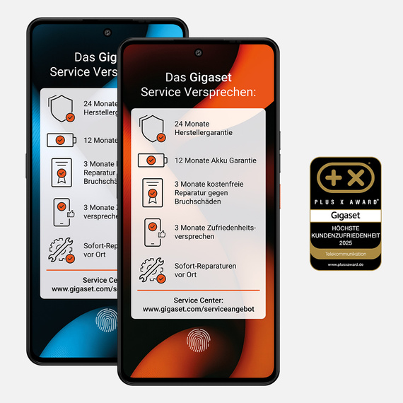 Content Tile - Page Link (Das Gigaset Serviceversprechen für unsere Smartphones „Made in Germany“.)
