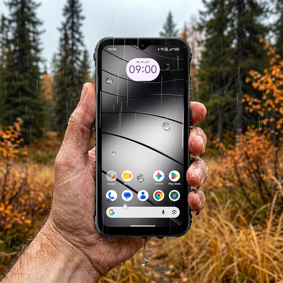 GX30 with IP68/IP69K protection in rainy outdoor conditions