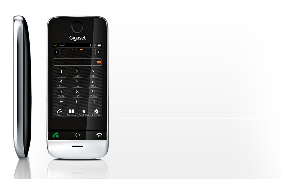 Test Gigaset SL910A : le téléphone fixe et tactile en forme de smartphone -  Les Numériques