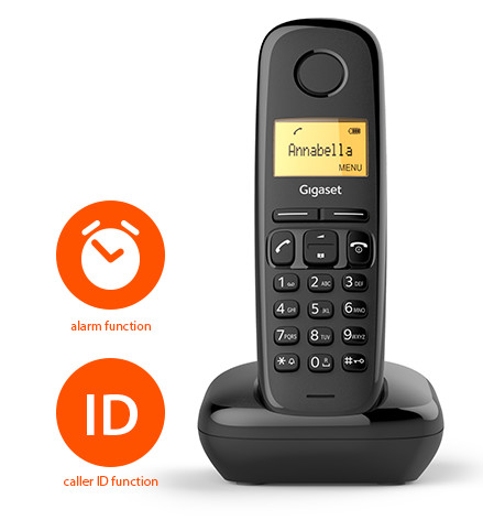 Gigaset Telefono Inalambrico A170 Duo Black